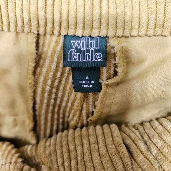 Wild fable corduroy pants yellow mustard small straight leg - Picture 3 of 4